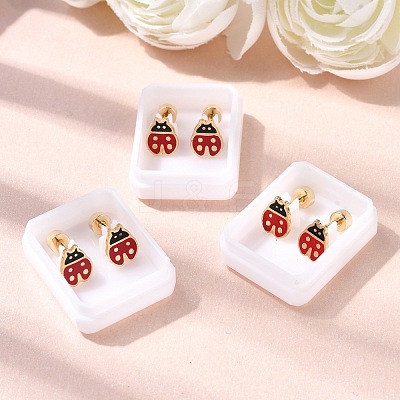 304 Stainless Steel Stud Earrings EJEW-F396-02D-G-1