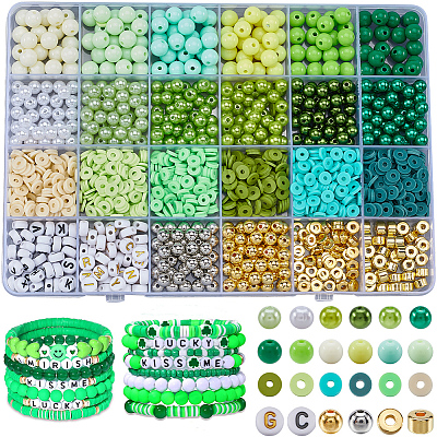 DIY ABS Plastic & Polymer Clay & CBB Beads Jewelry Making Finding Kits DIY-WH20010-20A-1