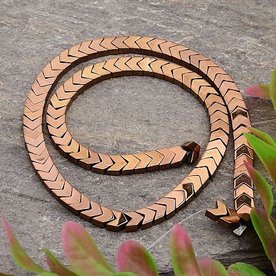 Electroplated Arrows Non-magnetic Synthetic Hematite Bead Strands G-E295-10C-1