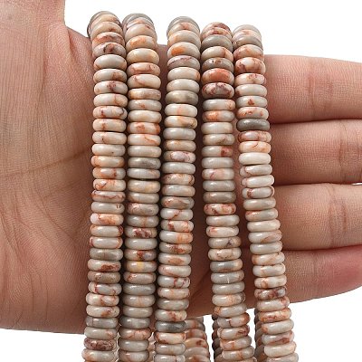 Natural Red Netstone Beads Strands G-G329-A09-3x8mm-1