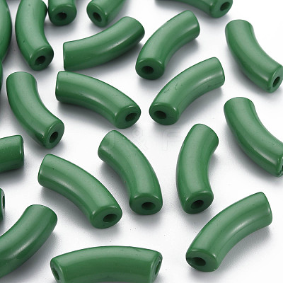 Opaque Acrylic Beads MACR-S372-001B-17-6333-1