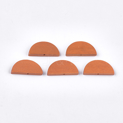 Painted Natural Wood Beads X-WOOD-T021-05B-09-1