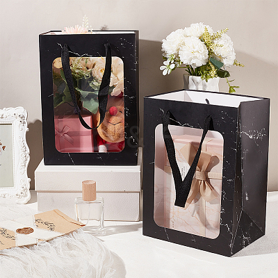 Paper Gift Storage Bags with Handle CARB-WH0017-10B-02-1