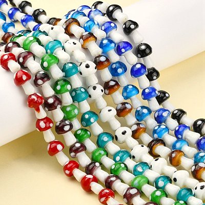 Handmade Lampwork Beads Strands LAMP-Q001-1