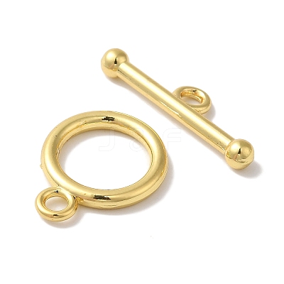 Rack Plating Brass Toggle Clasps KK-A225-06G-1