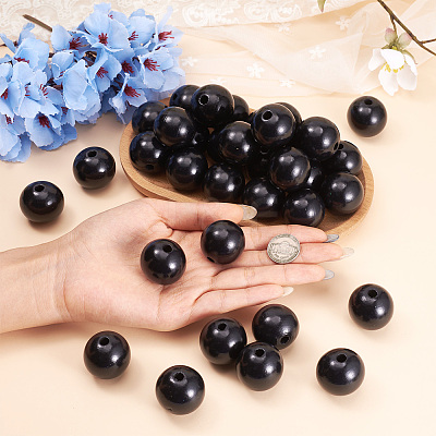 Natural Wood Beads WOOD-TA0001-38-LF-1