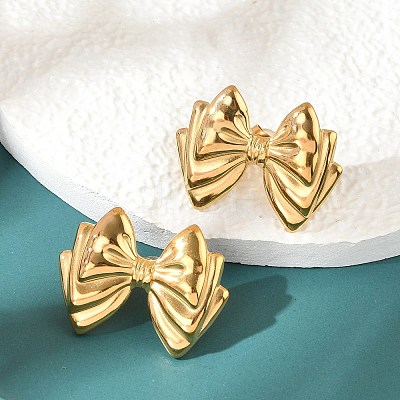 304 Stainless Steel Stud Earrings EJEW-B121-02G-02-1