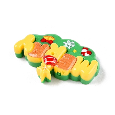 Christmas Opaque Resin Decoden Cabochons RESI-N039-114B-1