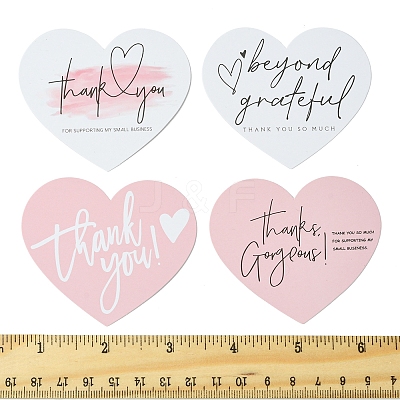 4 Bags 4 Styles Coated Paper Thank You Greeting Card DIY-FS0007-88-1