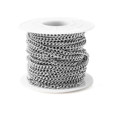 Tarnish Resistant 304 Stainless Steel Curb Chains CHS-R008-05-1