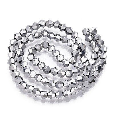 Electroplate Glass Bead Strands EGLA-R094-4mm-15-1