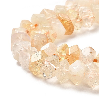 Heated Natural Citrine Beads Strands G-N327-05-22-1