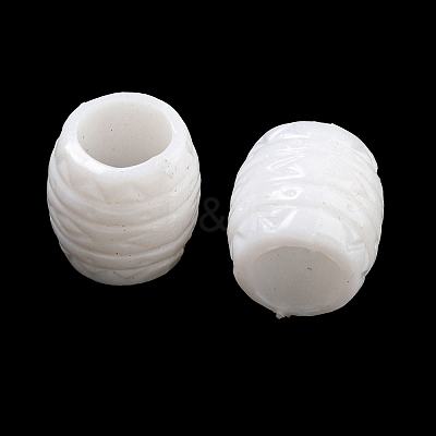 Opaque Acrylic European Beads SACR-L007-027-1