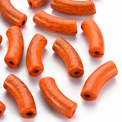 Opaque Crackle Acrylic Beads MACR-S372-001N-008-1