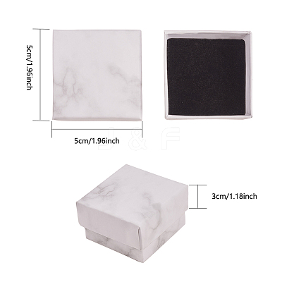 Paper Cardboard Jewelry Ring Boxes X3-CBOX-E012-05A-1