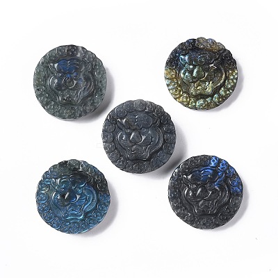Natural Labradorite Cabochons G-G985-08-1