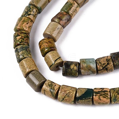 Natural Verdite Stone Beads Strands G-T141-89B-1