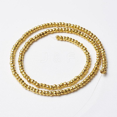 Non-magnetic Synthetic Hematite Beads Strands X-G-P262-29-2x3mm-G-1