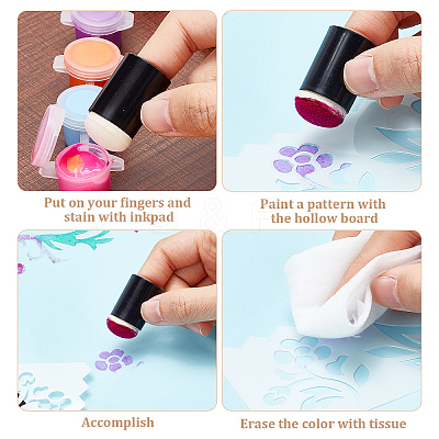 25Pcs Sponge Painting Tool DIY-CP0007-52-1