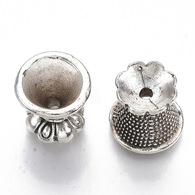 Tibetan Style Alloy Beads Caps TIBE-R317-036AS-LF-1