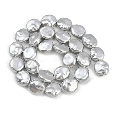 Electroplated Glass Beads Strands GLAA-H039-05B-1