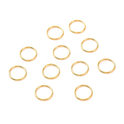 Brass Open Jump Rings KK-F824-108E-G-1