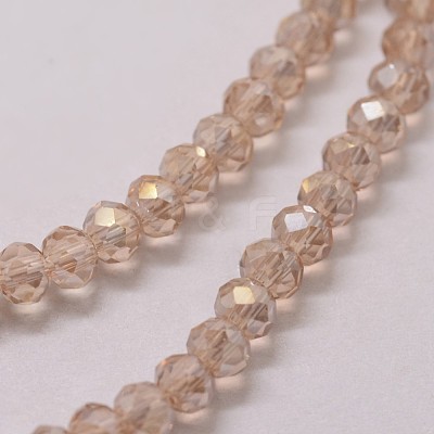 Electroplate Glass Bead Strands X-GLAA-K016-2x3mm-03FR-1