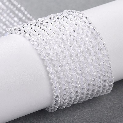 Transparent Glass Beads Strands GLAA-H021-04-29-1