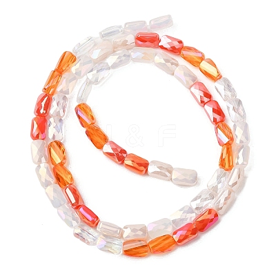 Electroplate Glass Beads Strands EGLA-D300-05-14-1