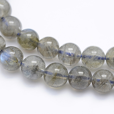 Natural Labradorite Beads Strands G-P336-19-6mm-1