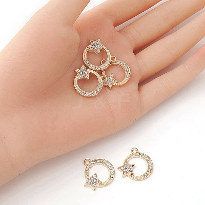 Alloy Rhinestones Pendants FIND-YW0002-01-1