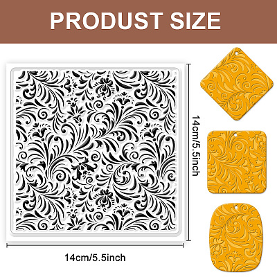 Silicone Clay Texture Mat AJEW-WH0447-007-1
