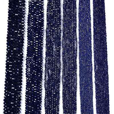 Electroplate Glass Beads Strands EGLA-A044-P8mm-A07-1