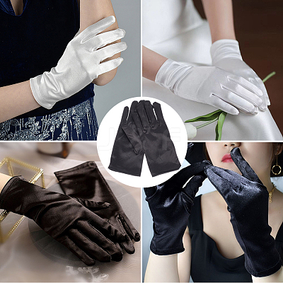 Satin Gloves AJEW-CY0002-52A-1