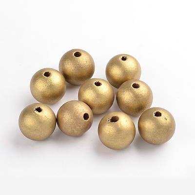 Natural Wood Beads TB25MMY-12-1