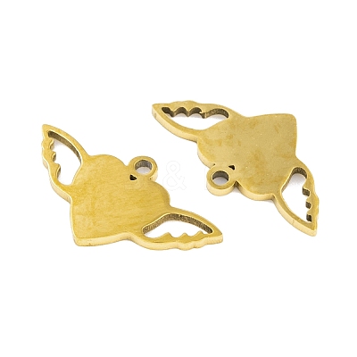 5Pcs 201 Stainless Steel Pendants STAS-M056-05G-1