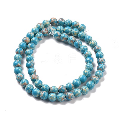 Synthetic Imperial Jasper Beads Strands G-E568-01A-05-1