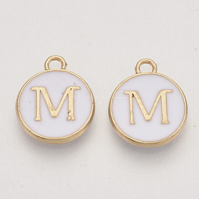 Golden Plated Alloy Charms X-ENAM-S118-01M-1