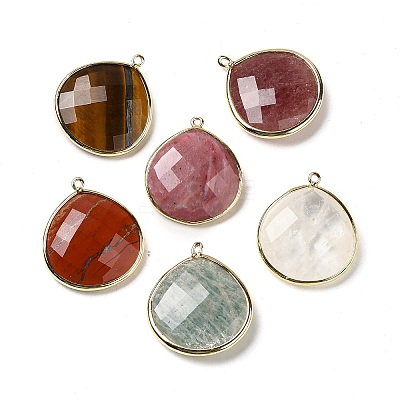 Natural & Synthetic Mixed Stone Pendants G-B009-07G-1