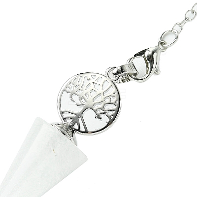 Natural Quartz Crystal Cone Dowsing Pendulum Big Pendants G-C114-02P-21-1