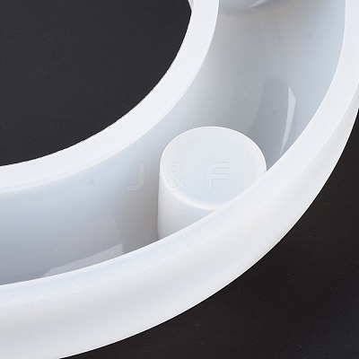 DIY Wavy Line S Shape Candlestick Silicone Molds DIY-E040-01-1