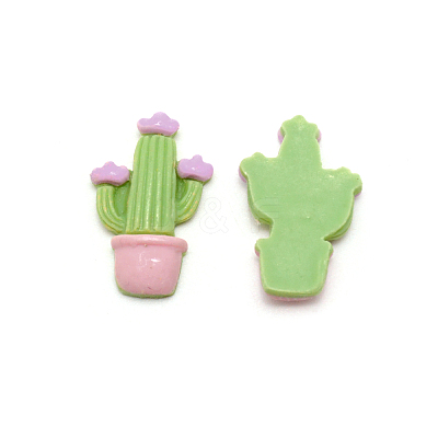 Opaque Resin Cabochons RESI-WH0026-06B-1