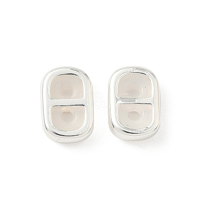Brass Silicone Slide Charms KK-C099-06A-S-1
