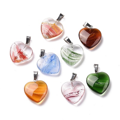 Handmade Lampwork Pendants LAMP-K036-001-1