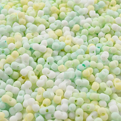 Macaron Color Opaque Frosted Glass Seed Beads SEED-K009-12B-04-1