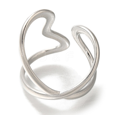 304 Stainless Steel Cuff Rings RJEW-Z074-21P-1
