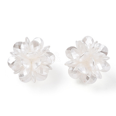 Handmade ABS Plastic Imitation Pearl Woven Beads FIND-N050-19-01-1