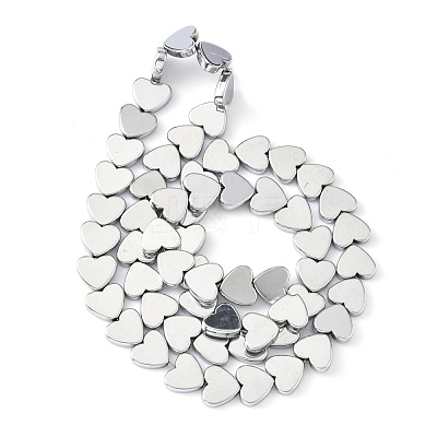 Non-magnetic Synthetic Hematite Beads Strands G-Q883-8x8mm-6-1