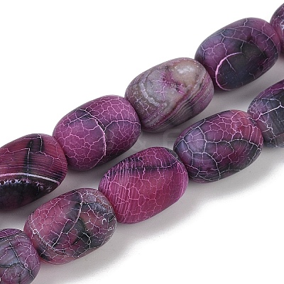 Natural Weathered Agate Beads Strands G-NH0047-B08-02-1