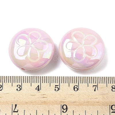 2Pcs UV Plating Acrylic Beads FIND-C067-03B-1
